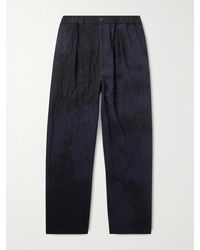Blue Blue Japan - Straight-Leg Wool-Blend Trousers - Lyst