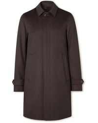 Herno - Brushed Wool And Cashmere-blend Car Coat - Lyst