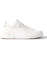 On Shoes - Roger Federer The Roger Centre Court Vegan Leather And Mesh Tennis Sneakers - Lyst