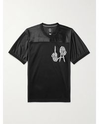 Local Authority - LA Bones FUFC T-Shirt aus glänzendem Twill und Mesh mit Logoprint - Lyst