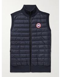 Canada Goose - Hybridge Slim-Fit Merino Wool And Quilted Nylon Down Gilet - Lyst
