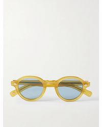 Garrett Leight - Flipper Round-Frame Acetate Sunglasses - Lyst