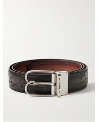 Berluti - B Volute Scritto 3.5cm Reversible Venezia Leather Belt - Lyst