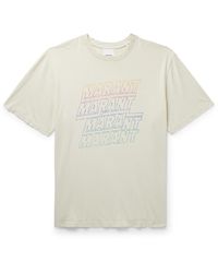 Isabel Marant - Hugo Logo-print Cotton-jersey T-shirt - Lyst