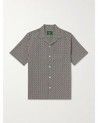 Portuguese Flannel - Hemd aus Baumwolle mit wandelbarem Kragen und Stickereien - Lyst