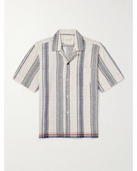 Kardo - Ayo Hemd aus Baumwolle mit aufgestickten Streifen und wandelbarem Kragen - Lyst