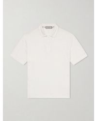 Canali - Linen Polo Shirt - Lyst