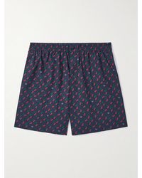Valentino Garavani - Straight-Leg Printed Cotton-Poplin Bermuda Shorts - Lyst