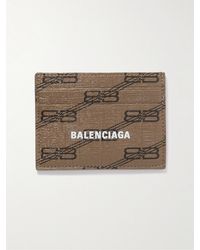 Balenciaga - Kartenetui aus beschichtetem Canvas mit Logoprint - Lyst