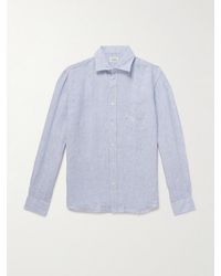 Hartford - Paul Striped Linen Shirt - Lyst