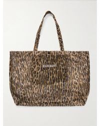Wacko Maria - Speak Easy Logo-print Leopard-print Mesh Tote Bag - Lyst
