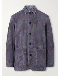 Blue Blue Japan - Coverall Sumi Nagashi Cotton-Sashiko Jacket - Lyst