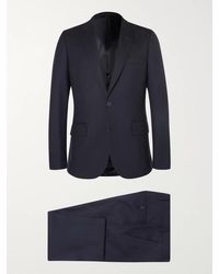 Paul Smith - Abito slim-fit in lana blu navy A Suit To Travel In Soho - Lyst
