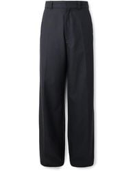 Lemaire - Wide-leg Wool-twill Suit Trousers - Lyst
