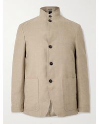ZEGNA - Il Conte Linen And Wool-Blend Jacket - Lyst