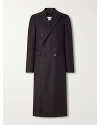 Dries Van Noten - Double-breasted Herringbone Wool Coat - Lyst
