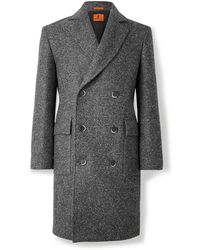 Barena - Double-Breasted Melton Wool-Blend Coat - Lyst