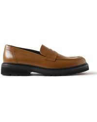 VINNY'S - Richee Leather Penny Loafers - Lyst