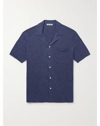 Alex Mill - Aldrich Camp-collar Cotton And Linen-blend Shirt - Lyst