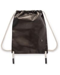 Rick Owens - Embellished Leather Drawstring Backpack - Lyst