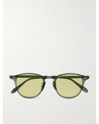 Garrett Leight - Hampton J Sun Round-Frame Acetate Sunglasses - Lyst