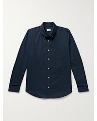 Ghiaia - Button-Down Collar Cotton-Poplin Shirt - Lyst