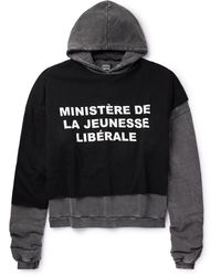 Liberal Youth Ministry - Oversized Layered Logo-print Cotton-jersey Hoodie - Lyst