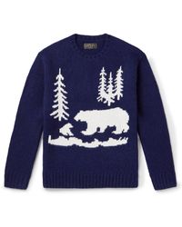 Beams Plus - Intarsia Wool Sweater - Lyst
