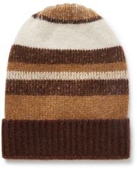 The Elder Statesman - Striped Cashmere Beanie - Lyst