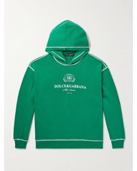 Dolce & Gabbana - Hooded Cotton Sweatshirt - Lyst