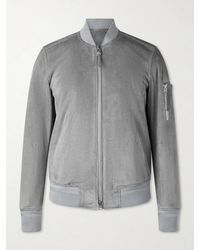 Tom Ford - Slim-Fit Suede Bomber Jacket - Lyst