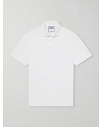 Fedeli - Cotton-Blend Jersey Polo Shirt - Lyst