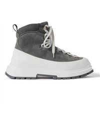 Canada Goose Journey Rubber And Nubuck-trimmed Suede Hiking Boots - Gray