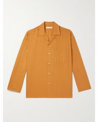 Umit Benan - Convertible-Collar Silk-Twill Shirt - Lyst