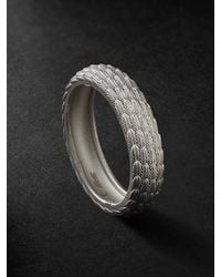 Jacquie Aiche - Textured Sterling Silver Ring - Lyst