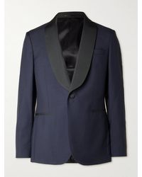 MR P. - Shawl-Collar Satin-Trimmed Virgin Wool And Mohair-Blend Tuxedo Jacket - Lyst