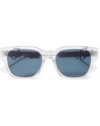Dior - Dior Oblique S1I Transparent Square Acetate Sunglasses - Lyst