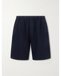 Folk - Assembly Linen And Cotton-Blend Shorts - Lyst