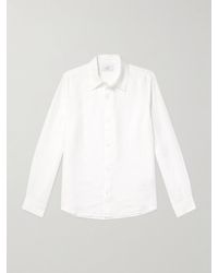 MR P. - Garment-Dyed Linen Shirt - Lyst