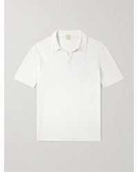 Massimo Alba - Aruba Slim-fit Linen-piqué Polo Shirt - Lyst
