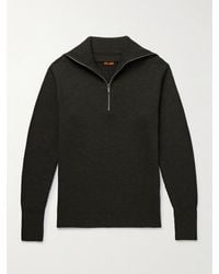 Barena - Ribbed Wool Half-Zip Sweater - Lyst