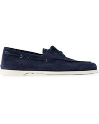 John Lobb - Foil Suede Boat Shoes - Lyst
