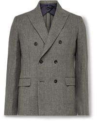 Slowear - Venezia 1951 Double-Breasted Linen Suit Jacket - Lyst