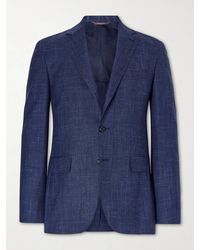 Canali - Wool, Silk And Linen-Blend Suit Jacket - Lyst