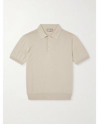 Canali - Cotton Polo Shirt - Lyst