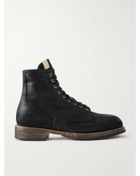 Visvim - Brigadier Hi-Folk Leather Lace-Up Boots - Lyst