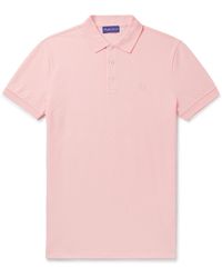 Ralph Lauren Purple Label - Logo-embroidered Cotton-piqué Polo Shirt - Lyst