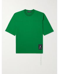 MASTERMIND WORLD - T-shirt in jersey con stampa e logo applicato - Lyst