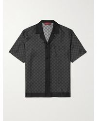 Gucci - Printed Silk Twill Bowling Shirt, Size 60, Ready-To-Wear - Lyst