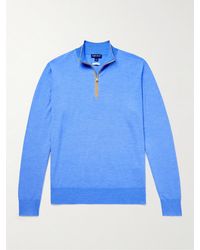 Peter Millar - Excursionist Flex Wool-blend Half-zip Sweater - Lyst